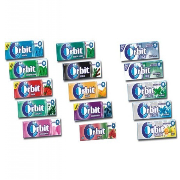 CHICLE ORBIT SABORES