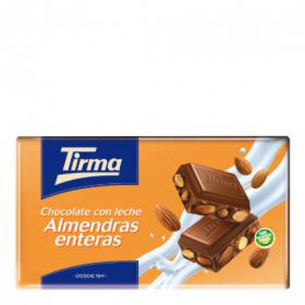 CHOCOLATE LECH/ALM 150G TIRMA